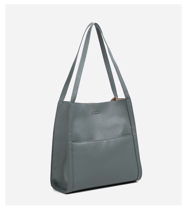 50% zniżki✨Prosta monochromatyczna skórzana torebka